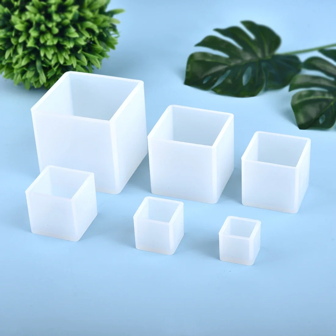 Jewelry Making Uv Resin Kit - Cetakan Silikon Resin 3D Bentuk Kubus