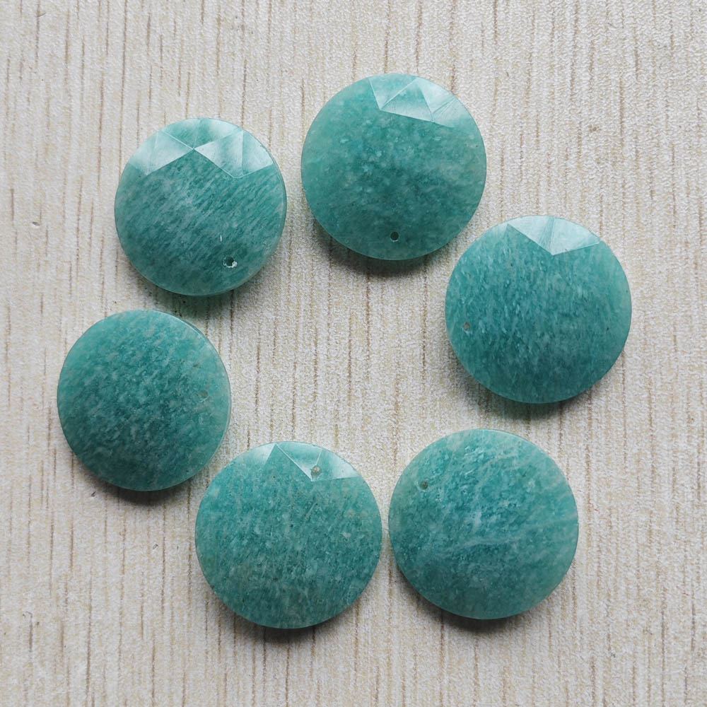 Jewelry Making Amazon - Grosir 6pcs Liontin Bulat Permukaan Potong