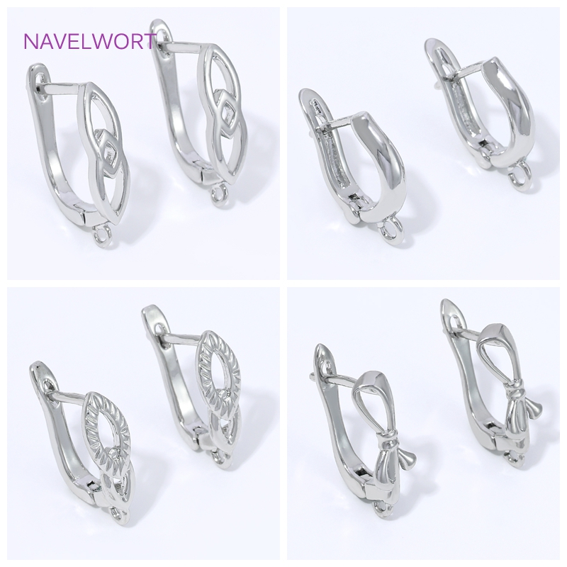 Jewelry Making Items - Kait Anting Kuningan Berlapis Emas 18K,