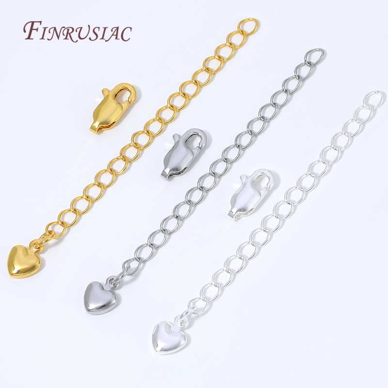 Lobster Clasp Silver - Rantai Ekstensi Lapis Perak Emas 18K