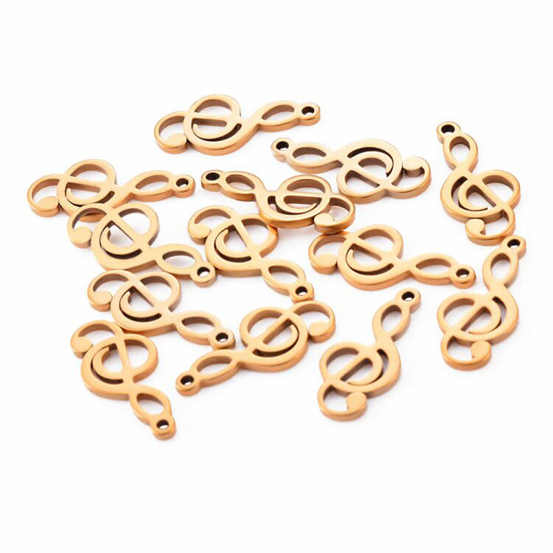 Jewelry Making Notes - 10 Buah Jimat Catatan Musik Liontin