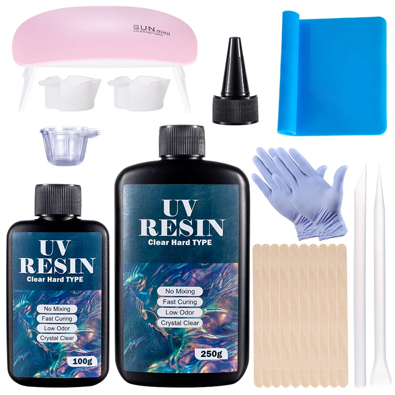 Jewelry Making Uv Resin Kit - Kit Lem Resin UV Keras Lem