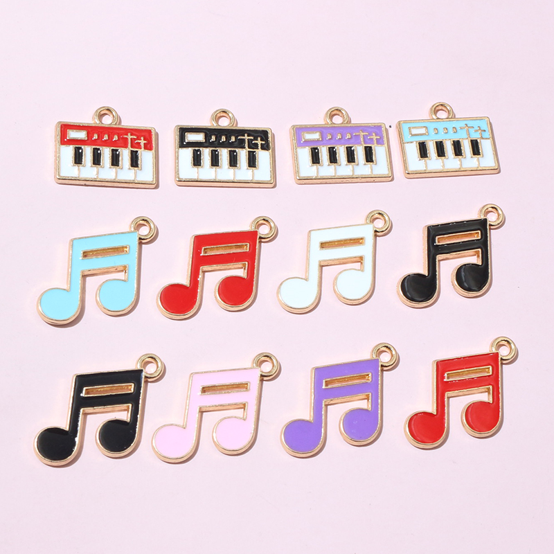 Jewelry Making Notes - 20 Buah Liontin Jimat Catatan Musik