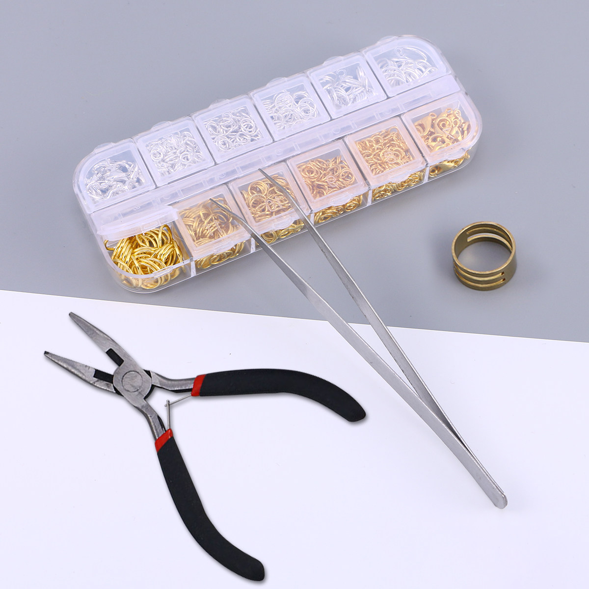 Lobster Clasp Silver - 1200Pcs Set Kombinasi Aksesoris Perhiasan Emas