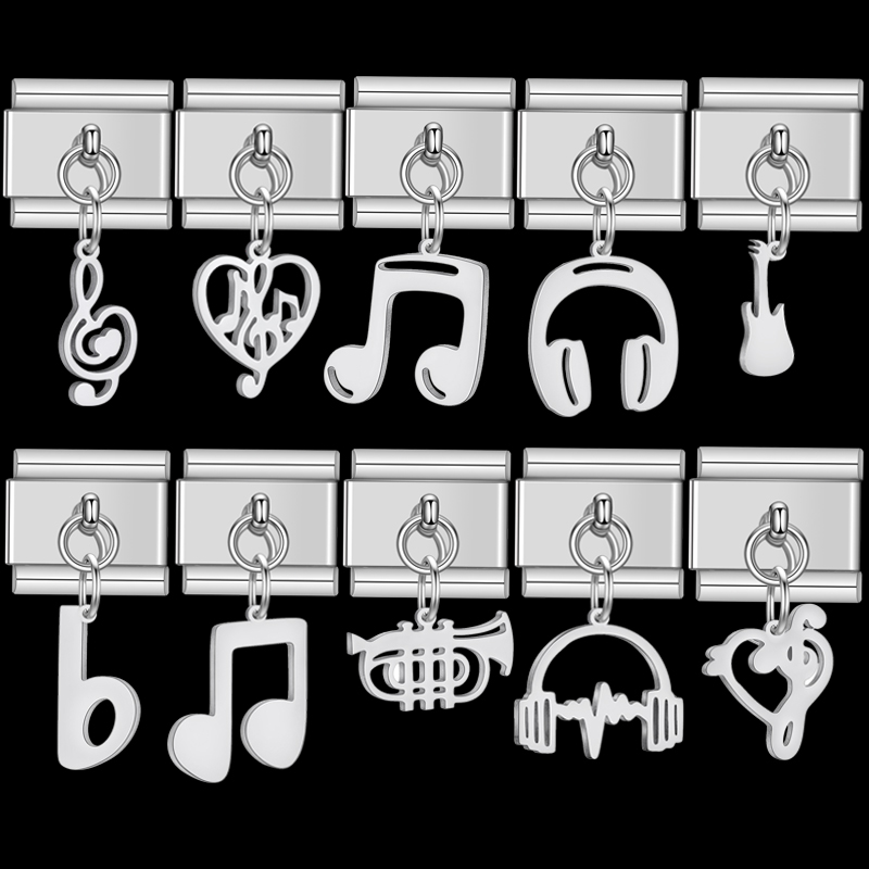 Jewelry Making Notes - Musik Rock Trendi Catatan Hati Headset
