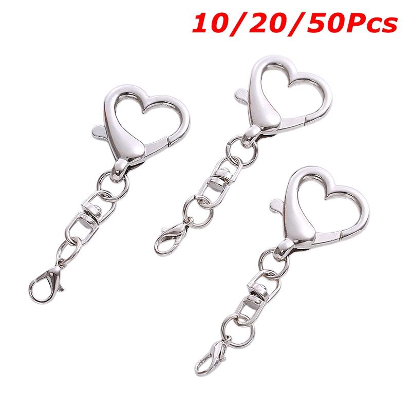 Lobster Clasp Silver - 10/20/50 Buah Aksesori Perhiasan DIY Gantungan