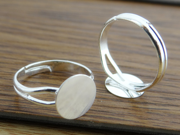 Ring Blank Adjustable - 6/8/10/12Mm 10 Buah Pengaturan Cincin Dapat