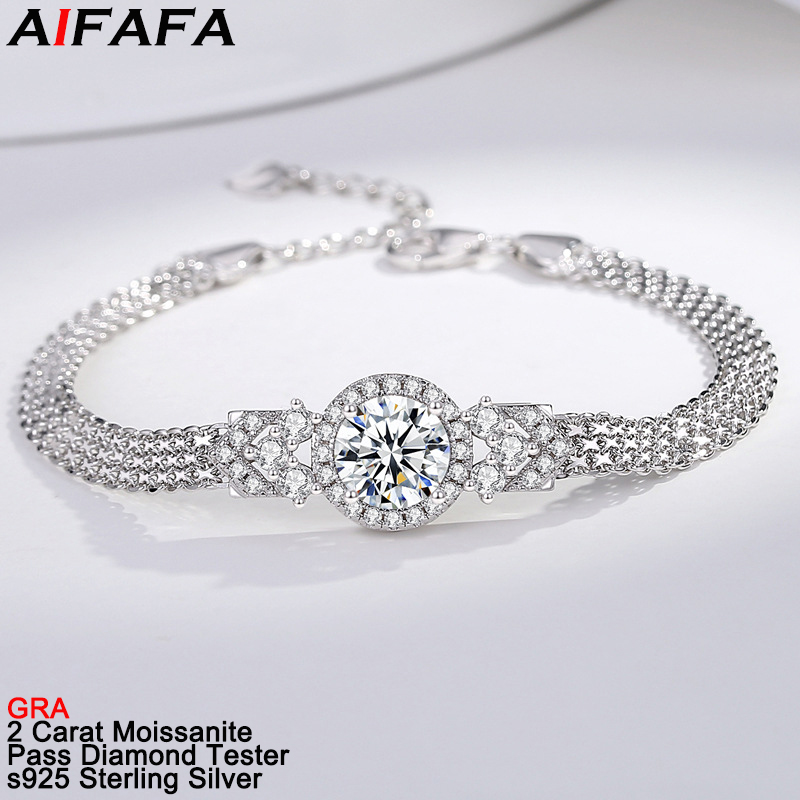 Lobster Clasp Silver - Baru 2 Karat D Warna VVS1