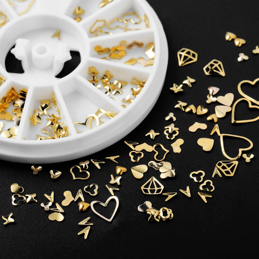 Jewelry Making Uv Resin Kit - 1 Kotak Emas Seni Kuku Glitter