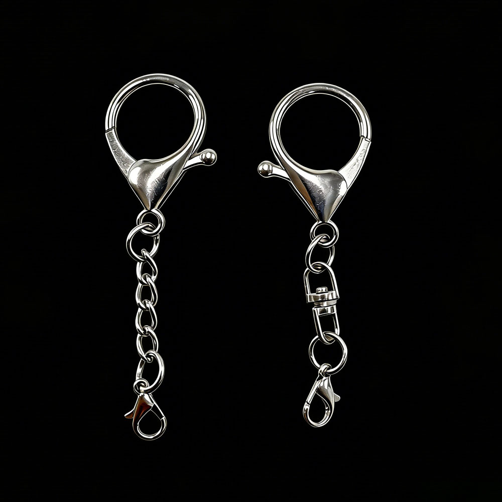 Lobster Clasp Silver - 10 Buah Gantungan Kunci Paduan Logam