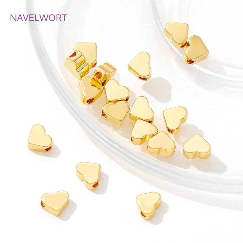 Manik-manik Spacer Bentuk Hati - Jewelry Making Items ulasan dan harga