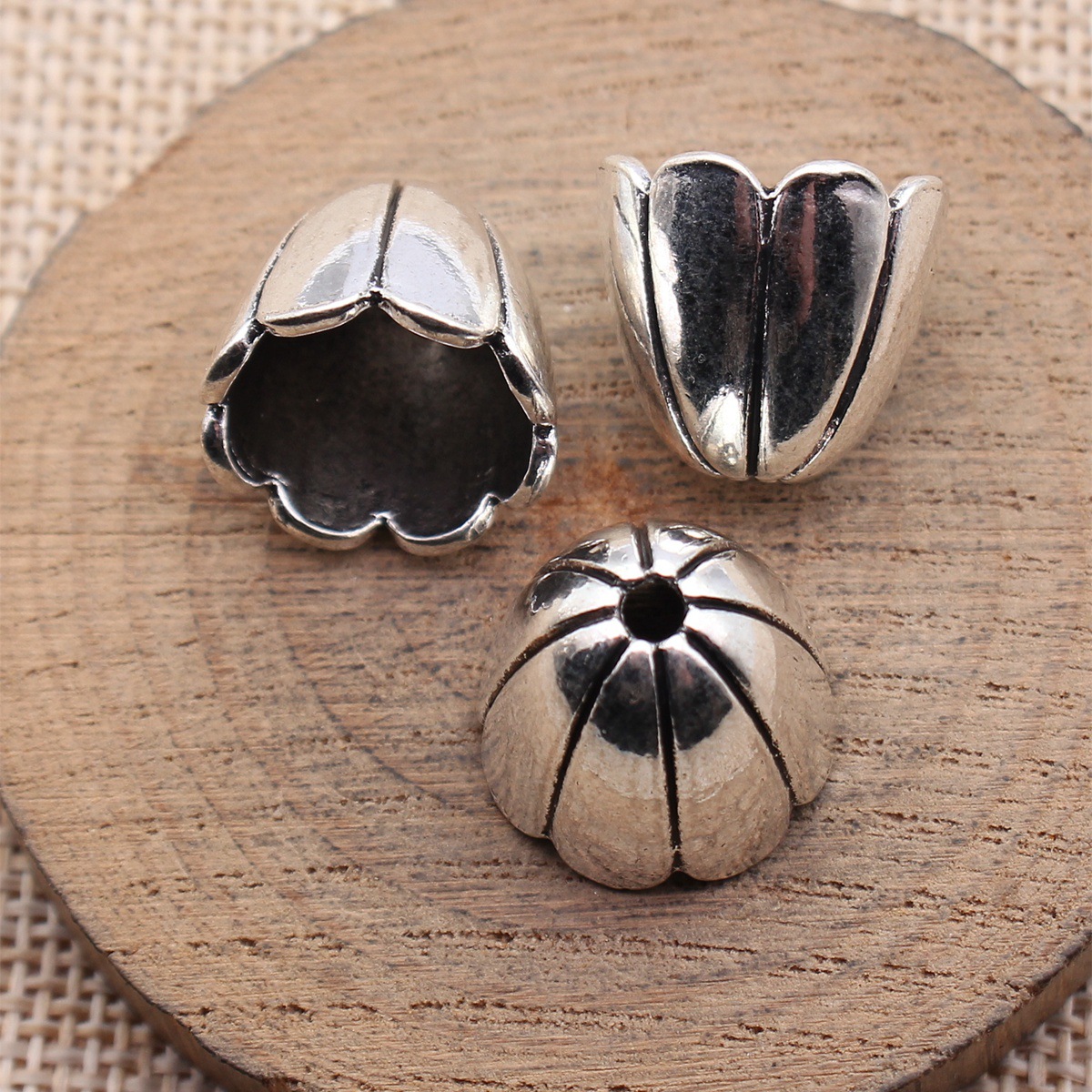 Manik-manik Spacer Bunga Besar - Bead Cap Flower ulasan dan harga