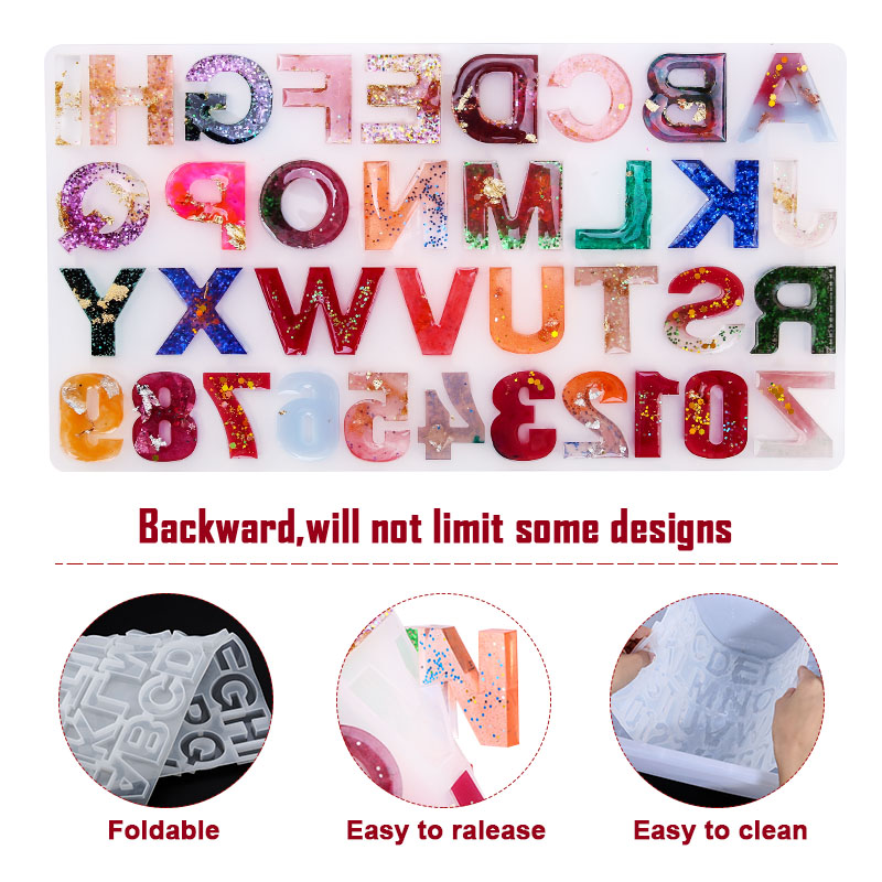 Alfabet Epoksi Resin Cetakan K - Jewelry Making Uv Resin Kit ulasan dan harga
