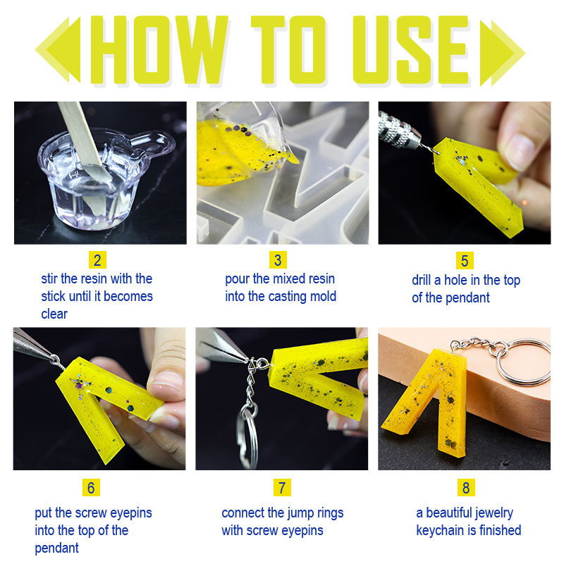 Alfabet Epoksi Resin Cetakan K - Jewelry Making Uv Resin Kit ulasan dan harga
