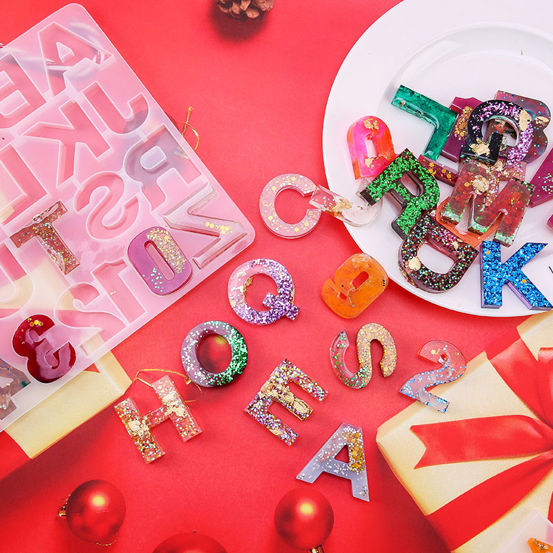 Alfabet Epoksi Resin Cetakan K - Jewelry Making Uv Resin Kit ulasan dan harga