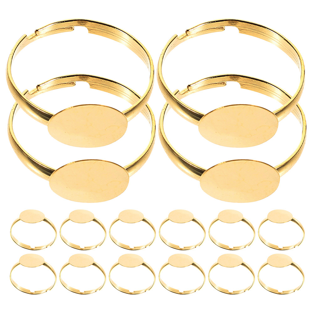 50 buah Cincin Kosong Tanpa Hi - Ring Blank Adjustable ulasan dan harga