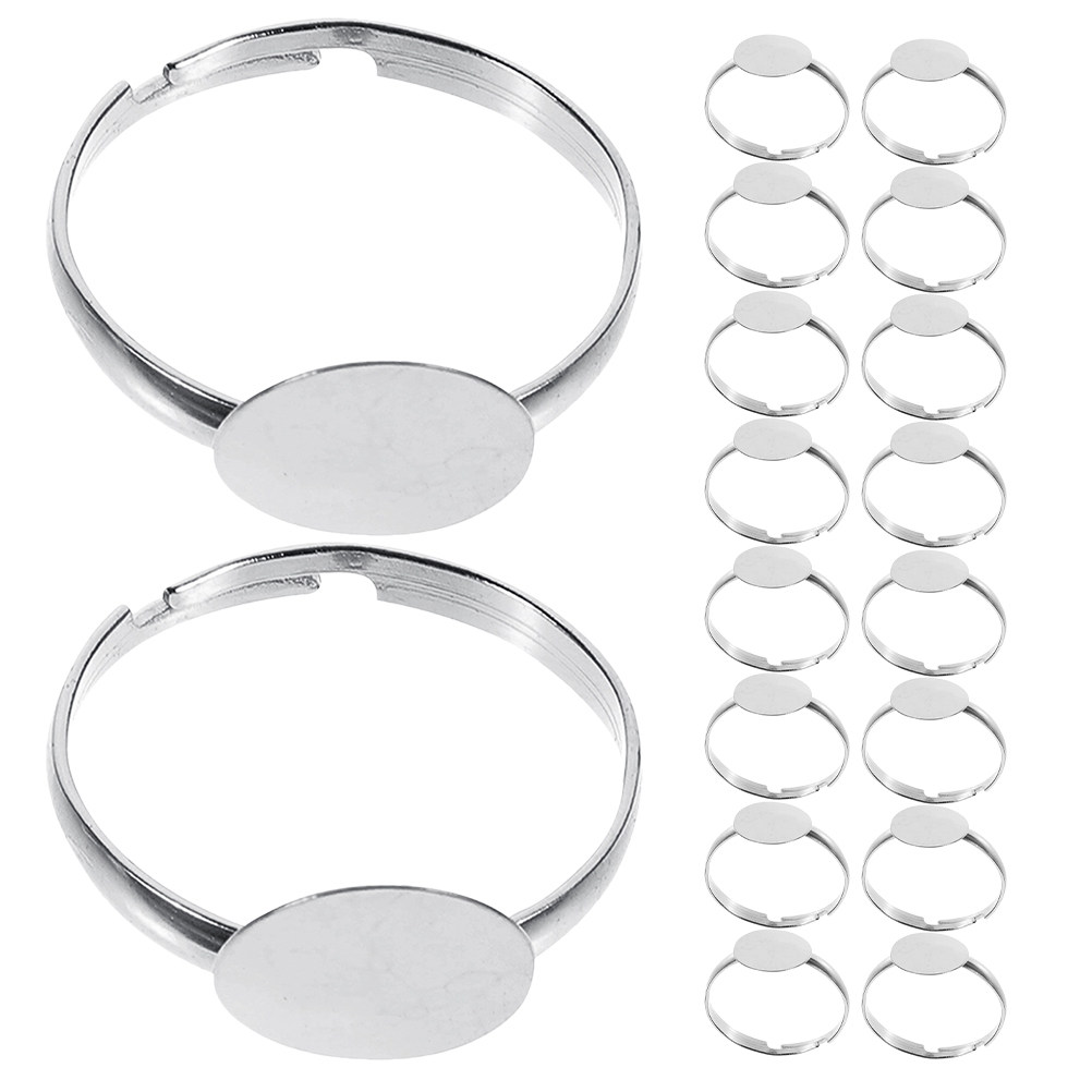 50 buah Cincin Kosong Tanpa Hi - Ring Blank Adjustable ulasan dan harga
