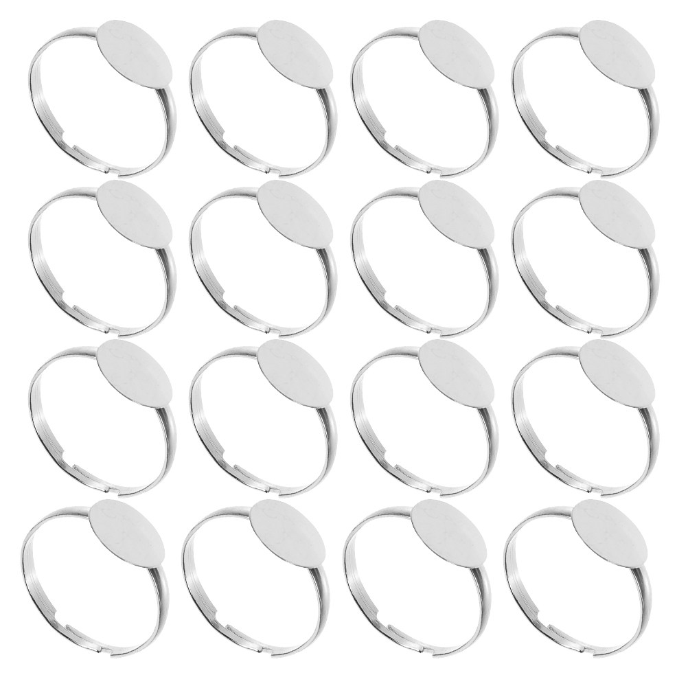 50 buah Cincin Kosong Tanpa Hi - Ring Blank Adjustable ulasan dan harga