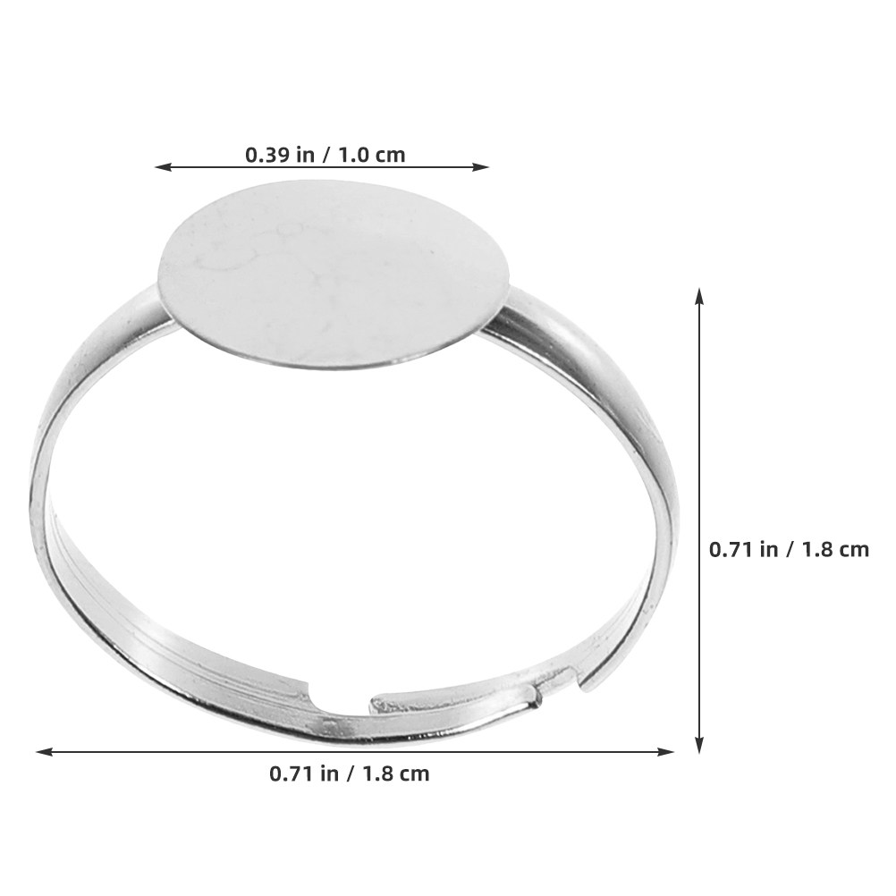 50 buah Cincin Kosong Tanpa Hi - Ring Blank Adjustable ulasan dan harga