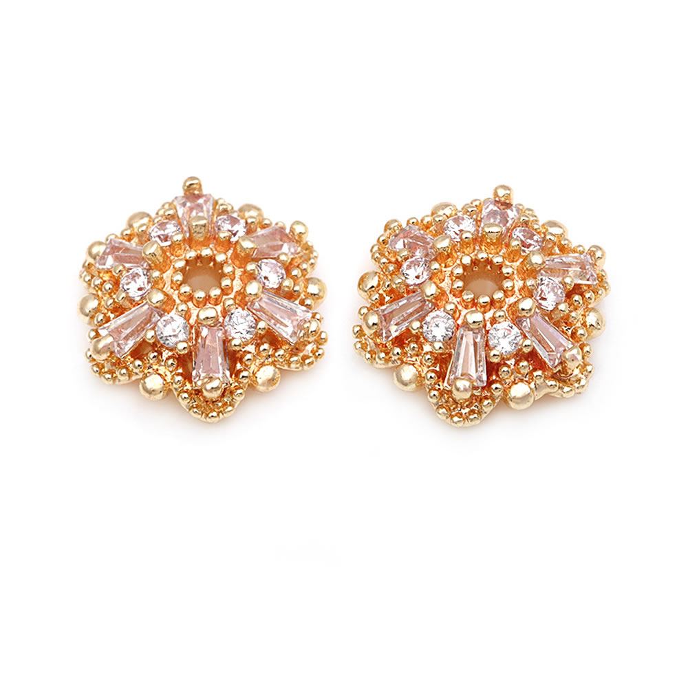 Manik-manik Bunga Zirkon Kunin - Bead Cap Flower ulasan dan harga