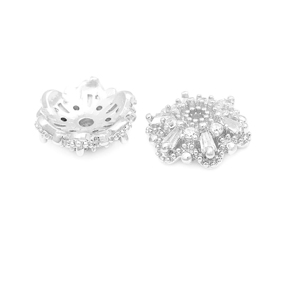 Manik-manik Bunga Zirkon Kunin - Bead Cap Flower ulasan dan harga