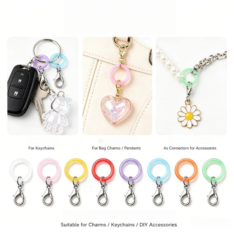 5/10 Buah Cincin Pegangan Payu - Lobster Clasp Silver ulasan dan harga