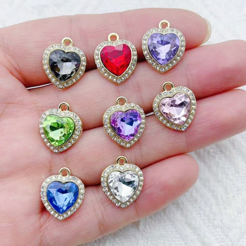 10 buah liontin batu permata w - Jewelry Making Birthday Party ulasan dan harga