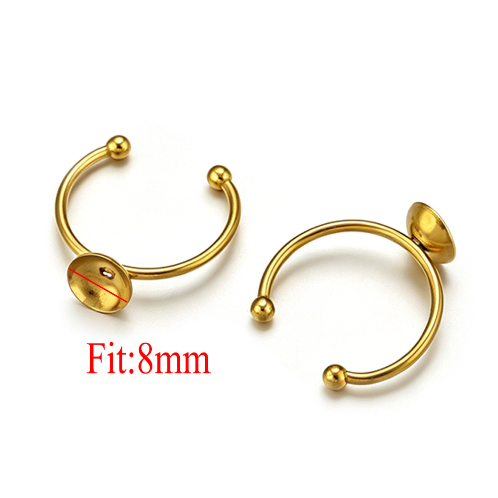 10pcs Cincin Baja Anti Karat B - Ring Blank Adjustable ulasan dan harga