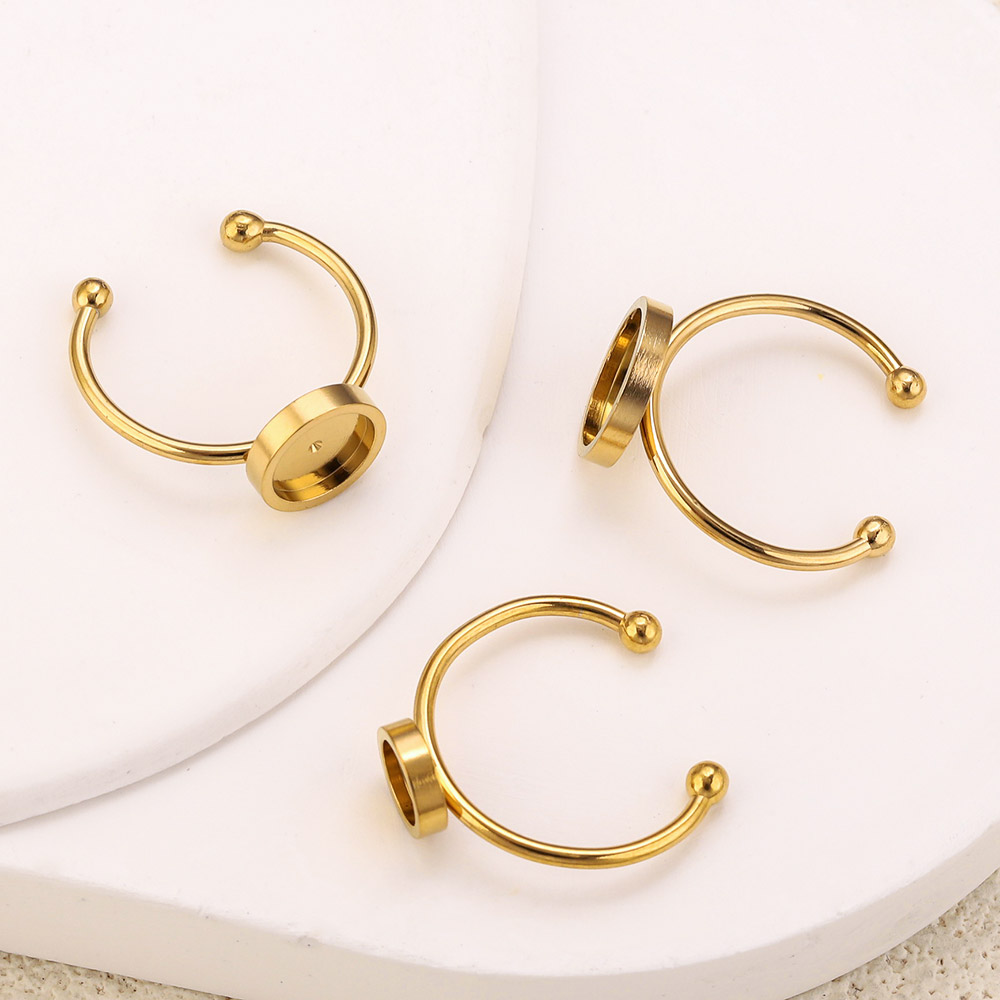10pcs Cincin Baja Anti Karat B - Ring Blank Adjustable ulasan dan harga