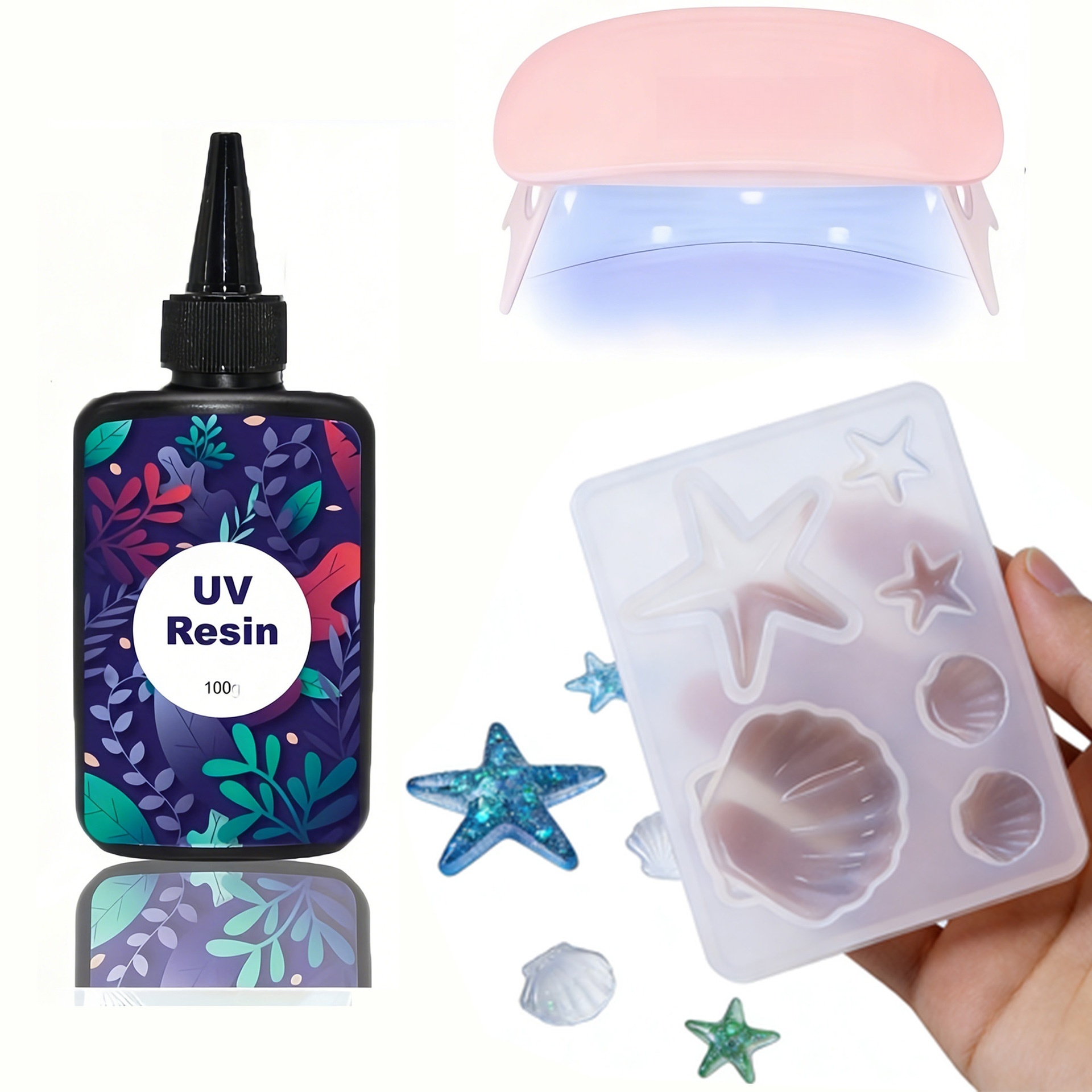 Cetakan Silikon Liontin Perhia - Jewelry Making Uv Resin Kit ulasan dan harga