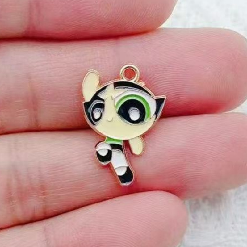 10 Buah Liontin Gadis Kartun B - Jewelry Making Factory ulasan dan harga