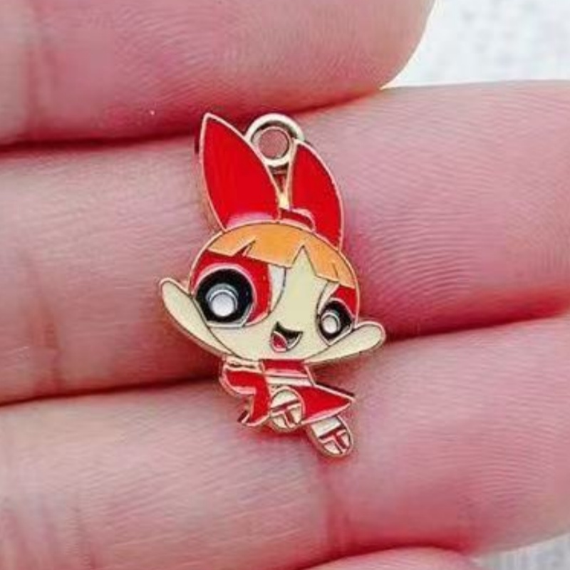 10 Buah Liontin Gadis Kartun B - Jewelry Making Factory ulasan dan harga