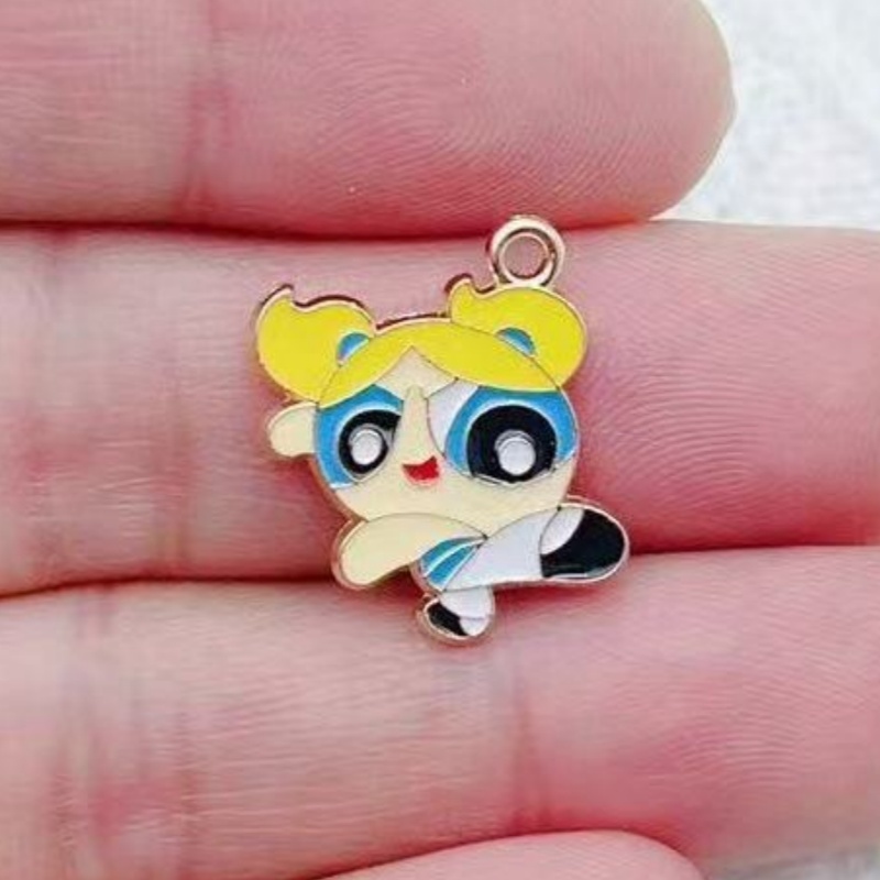 10 Buah Liontin Gadis Kartun B - Jewelry Making Factory ulasan dan harga