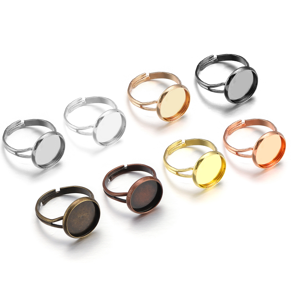 10Pcs/Lot Cincin Kosong yang D - Ring Blank Adjustable ulasan dan harga