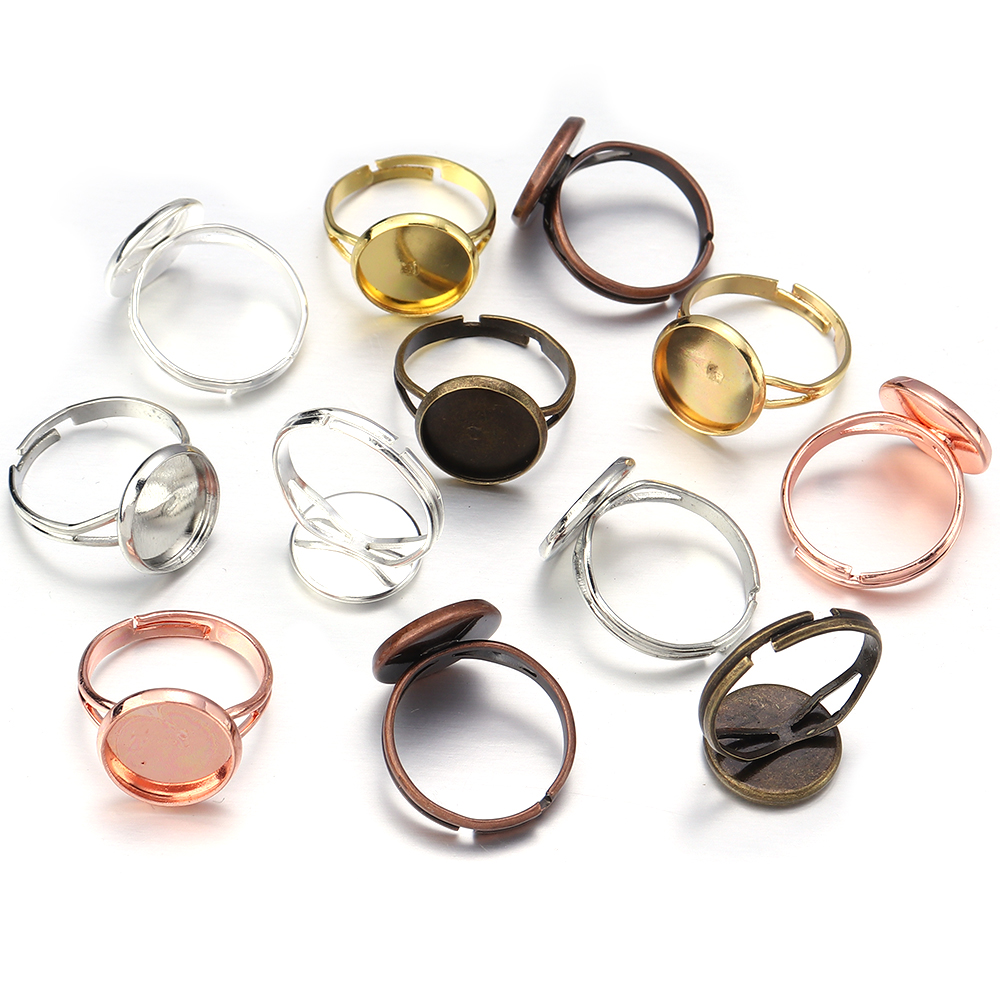 10Pcs/Lot Cincin Kosong yang D - Ring Blank Adjustable ulasan dan harga