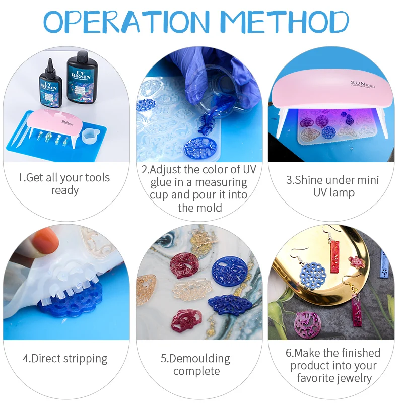 Kit Lem Resin UV Keras Lem UV  - Jewelry Making Uv Resin Kit ulasan dan harga