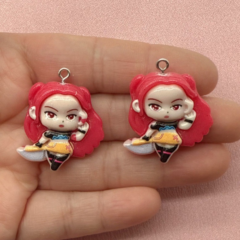 10 buah liontin kartun resin,  - Jewelry Making Factory ulasan dan harga
