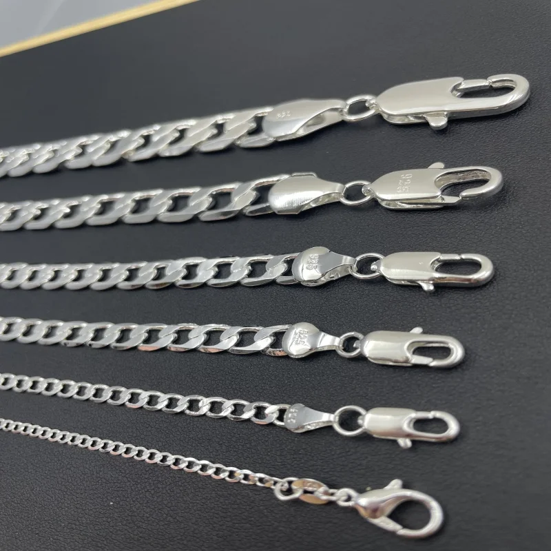 Kalung perak Sterling 925 pria - Lobster Clasp Silver ulasan dan harga