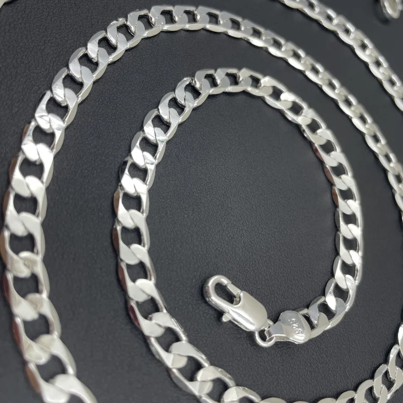 Kalung perak Sterling 925 pria - Lobster Clasp Silver ulasan dan harga