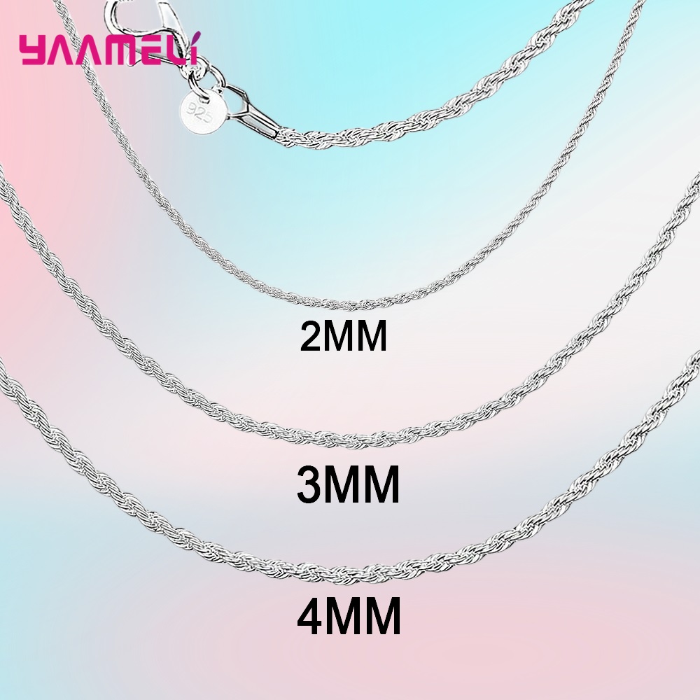 Kalung perak murni 925 asli ka - Lobster Clasp Silver ulasan dan harga