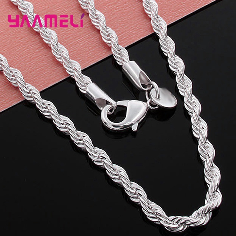 Kalung perak murni 925 asli ka - Lobster Clasp Silver ulasan dan harga