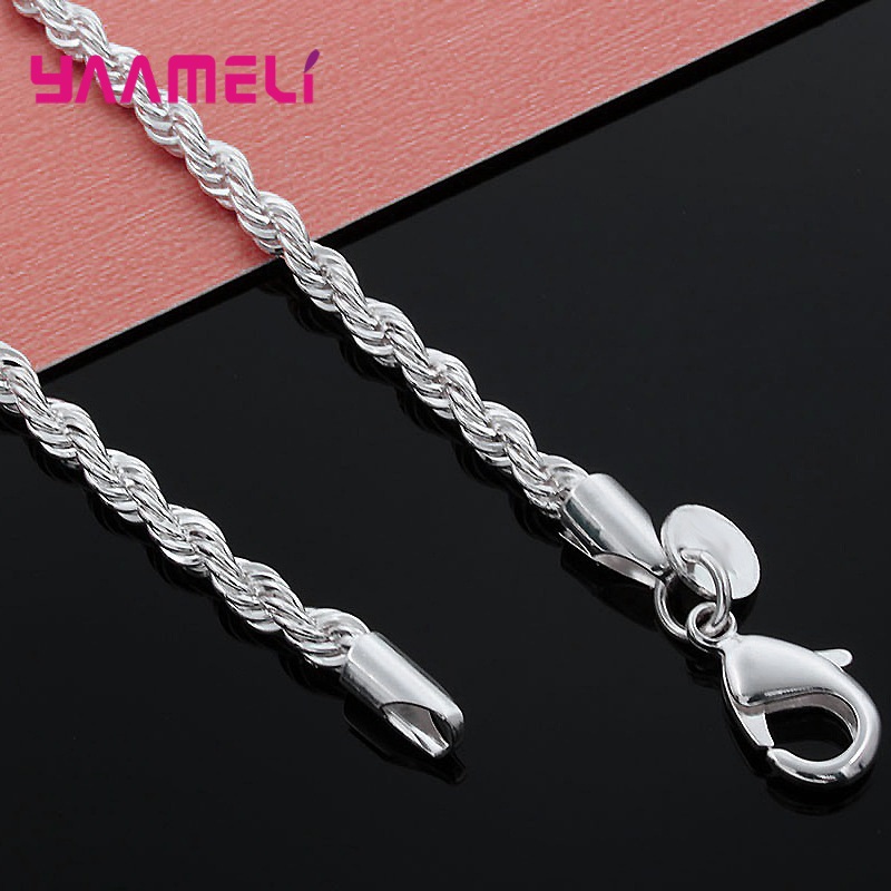 Kalung perak murni 925 asli ka - Lobster Clasp Silver ulasan dan harga