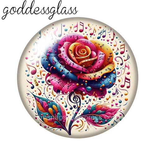 Kaca cabochon bulat 12mm/18mm/ - Jewelry Making Notes ulasan dan harga