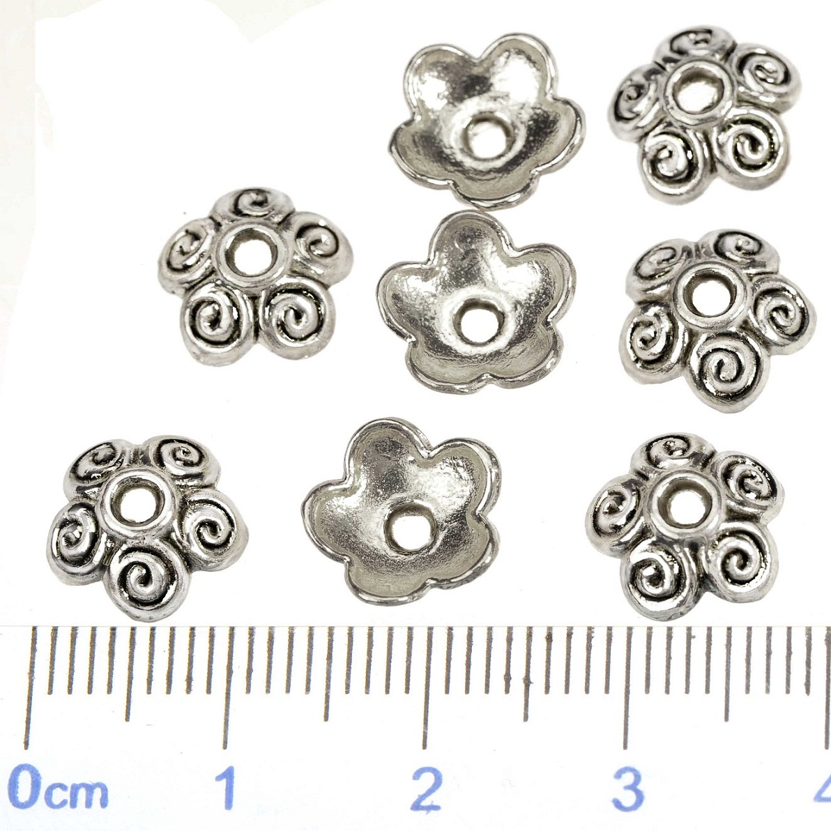 Aksesoris Perhiasan Perak, Tut - Bead Cap Flower ulasan dan harga