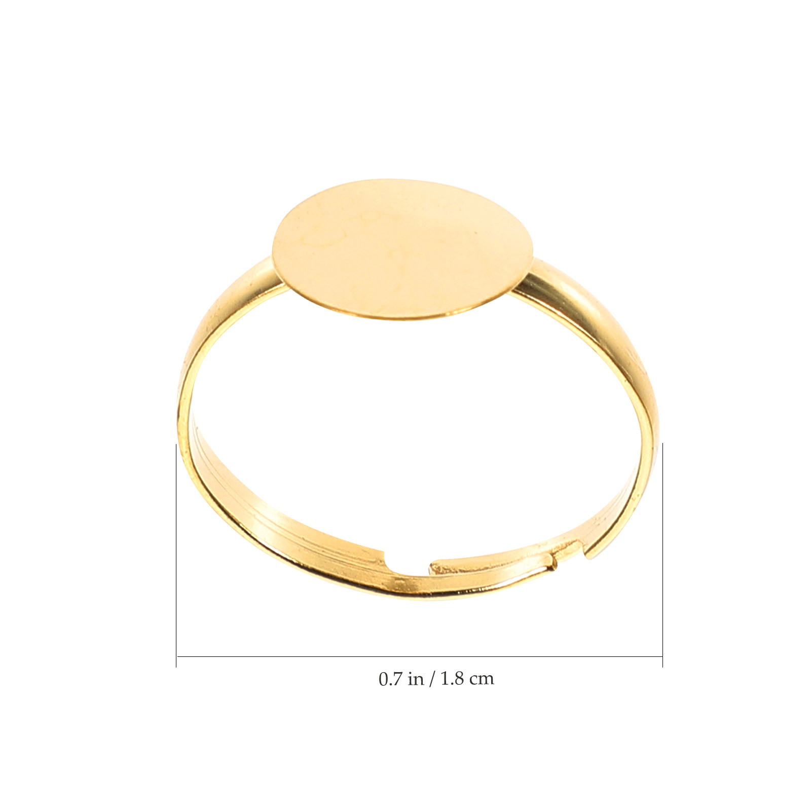 100 buah alas dasar yang dapat - Ring Blank Adjustable ulasan dan harga