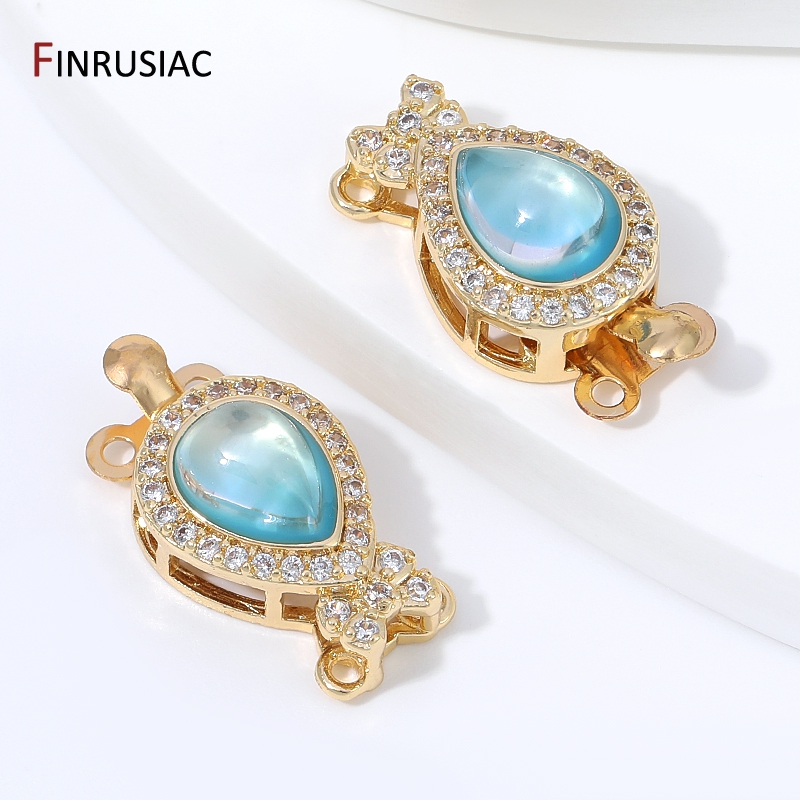 Kancing Kotak Opal Mutiara Ber - Jewelry Making Items ulasan dan harga