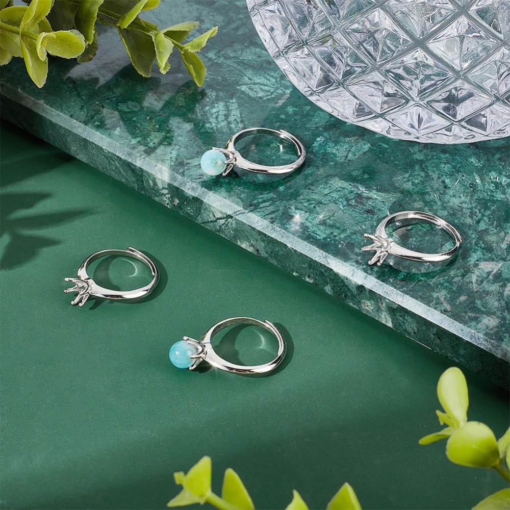 6 Buah Basis Cincin Kuningan P - Ring Blank Adjustable ulasan dan harga