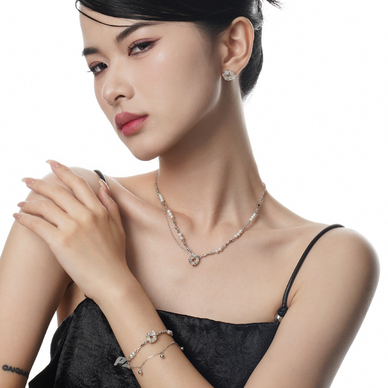 Gelang rantai ganda perhiasan  - Lobster Clasp Silver ulasan dan harga