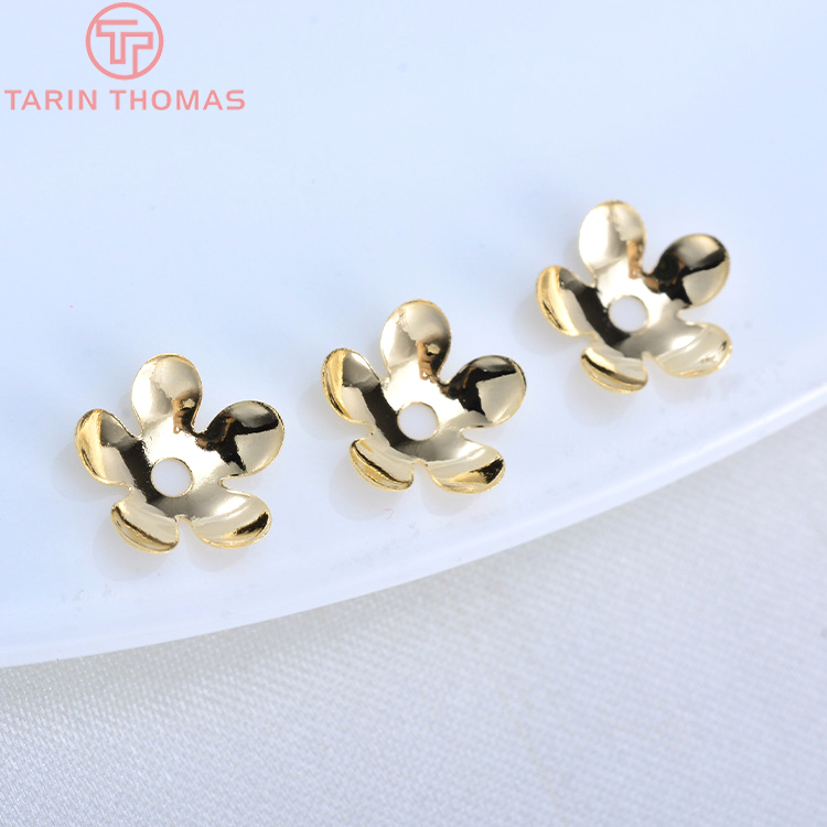 (3176)20 Buah 8.5MM 24K Warna  - Bead Cap Flower ulasan dan harga