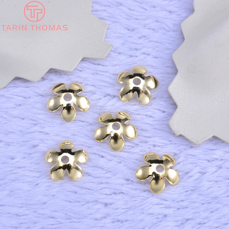 (3176)20 Buah 8.5MM 24K Warna  - Bead Cap Flower ulasan dan harga